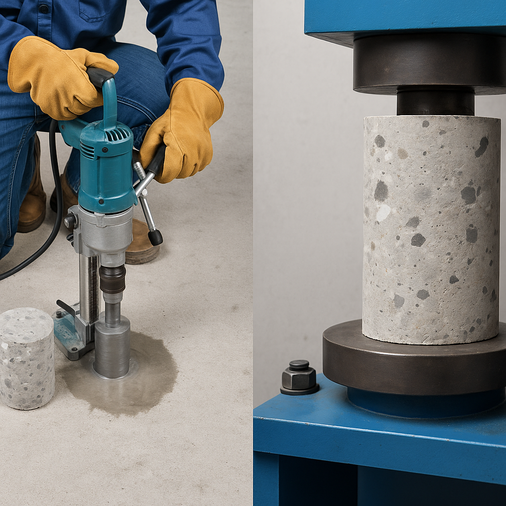 Core Extraction and Compression Testing