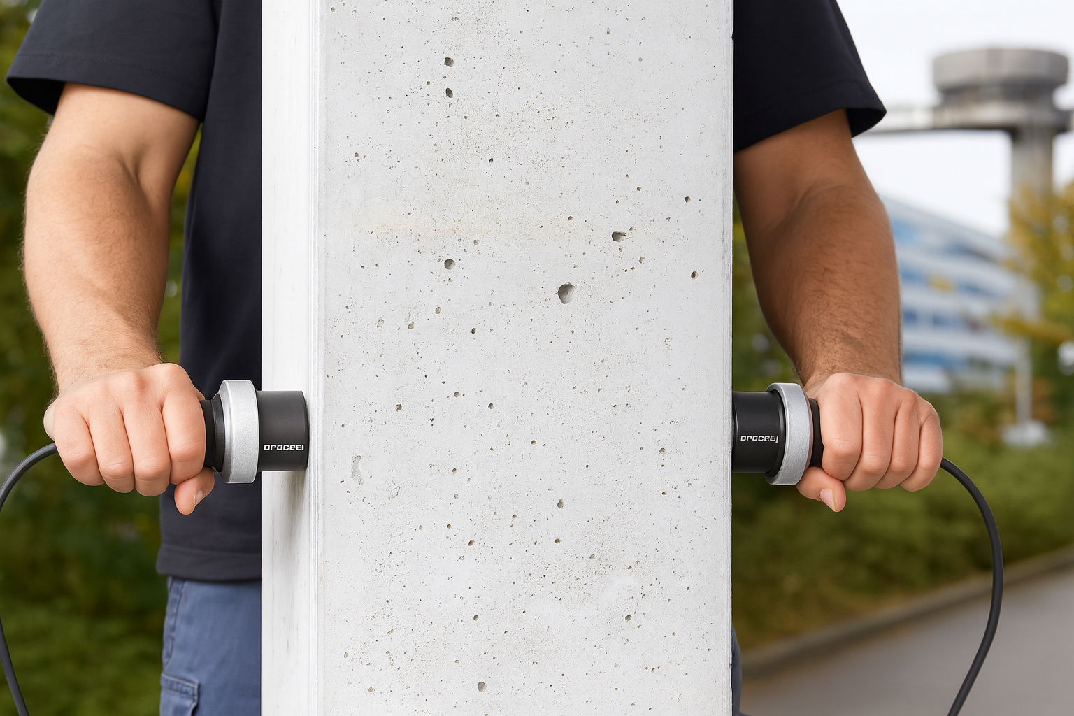 Ultrasonic Pulse Velocity Test on Concrete